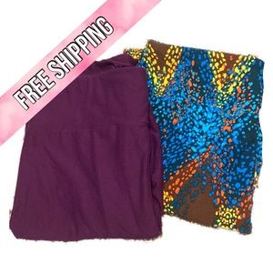 Lula Roe leggings bundle/set of 2 - multicolor